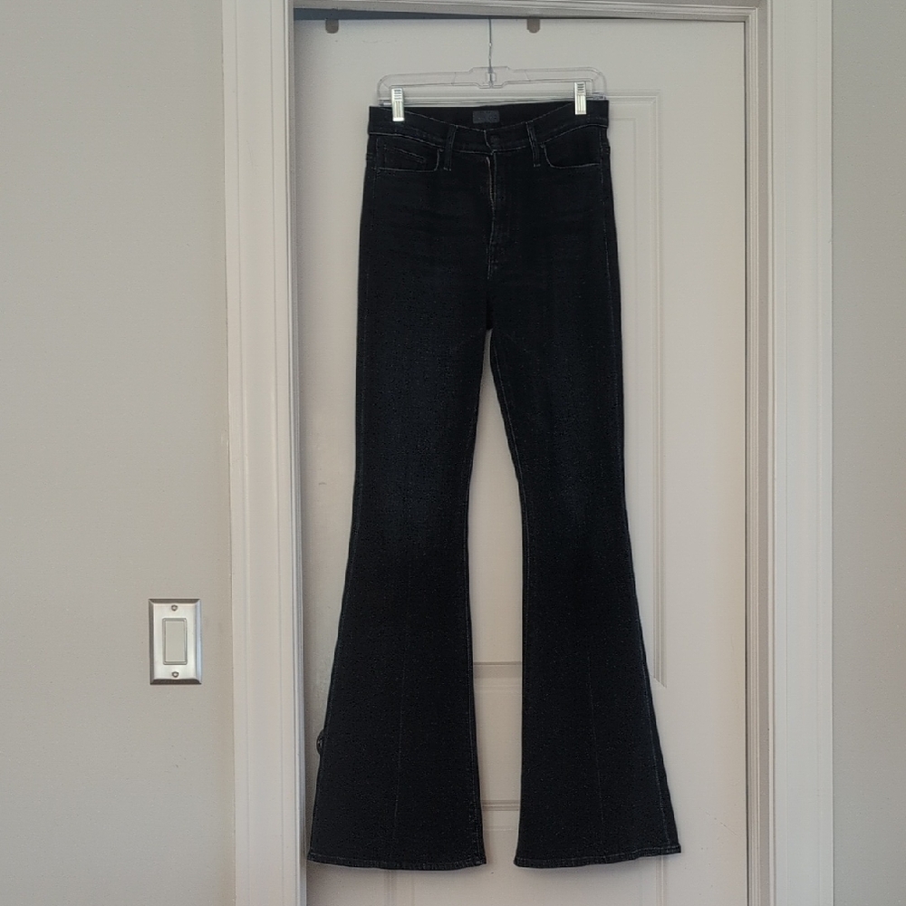 MOTHER Black Flare & Wide Leg Jeans